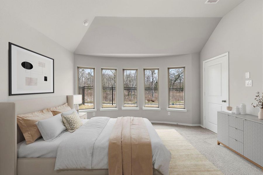 Furnished interior view inside a new home in Grand Central Park, Conroe (Image 12).