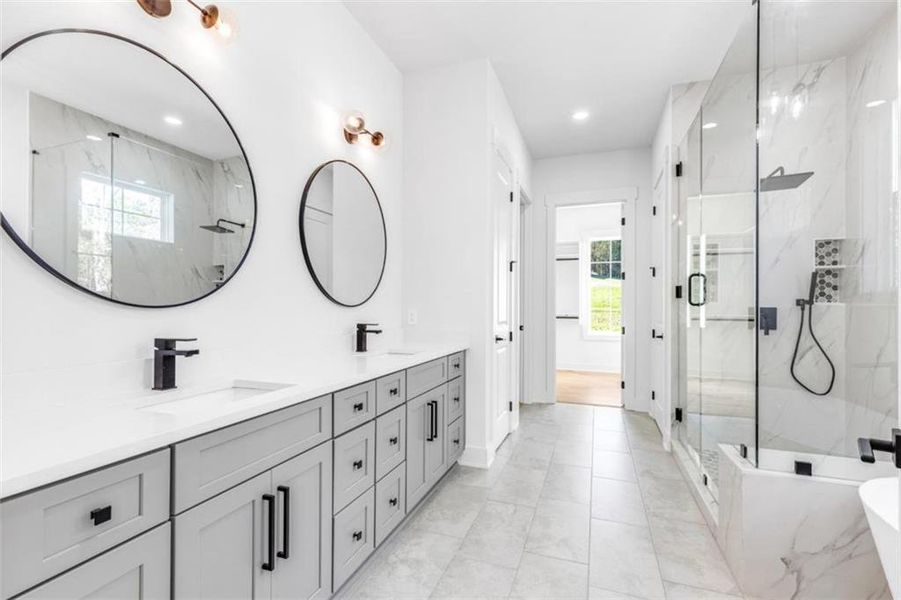 Furnished interior view inside a new home in , Newnan (Image 9).