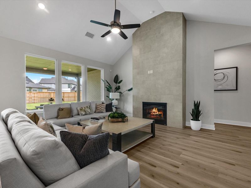 Furnished interior view inside a new home in Dunham Pointe, Cypress (Image 8).