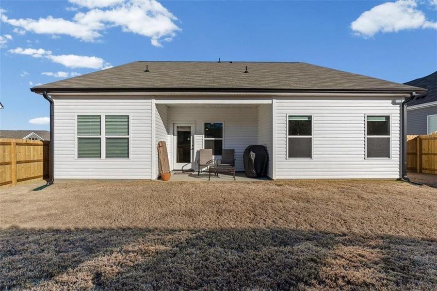 Exterior details and patio area of a home in , Adairsville (Image 2). Exterior details and patio area of a home in , Adairsville (Image 2).