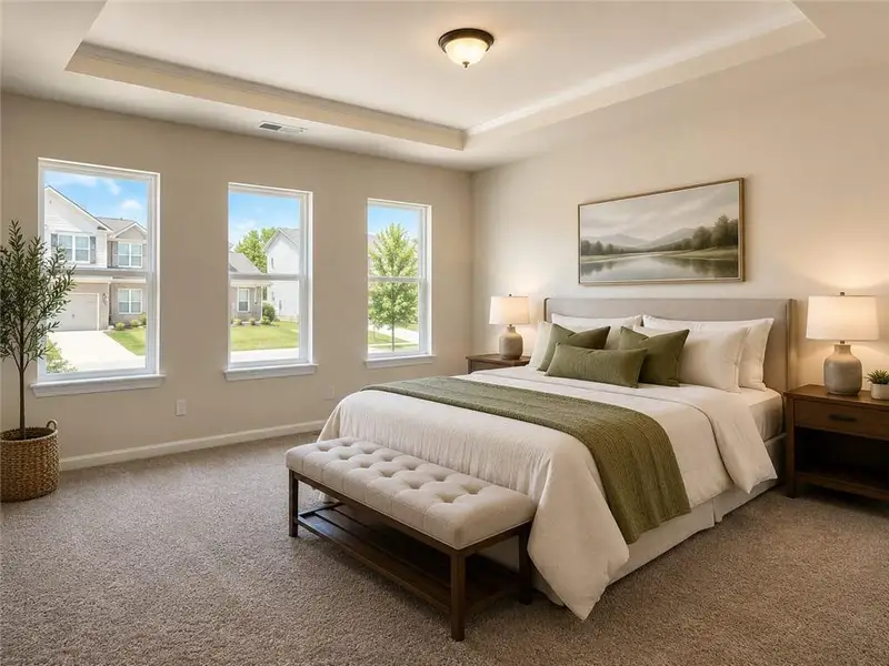 Furnished interior view inside a new home in , Cartersville (Image 12).