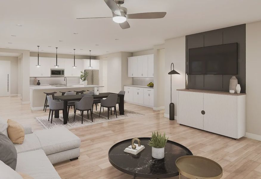 Plan 4012 Great Room Virtual Rendering - 3 of 3