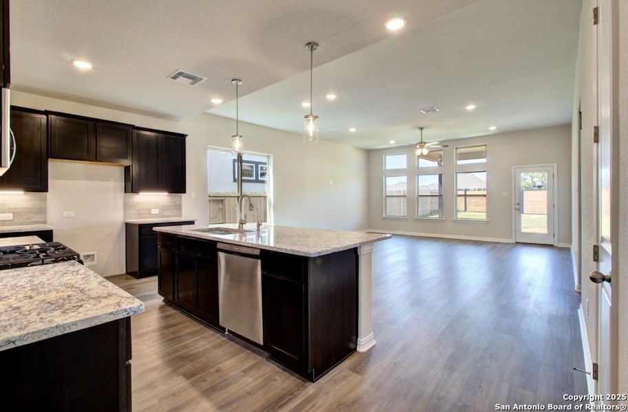 Furnished interior view inside a new home in , New Braunfels (Image 6).