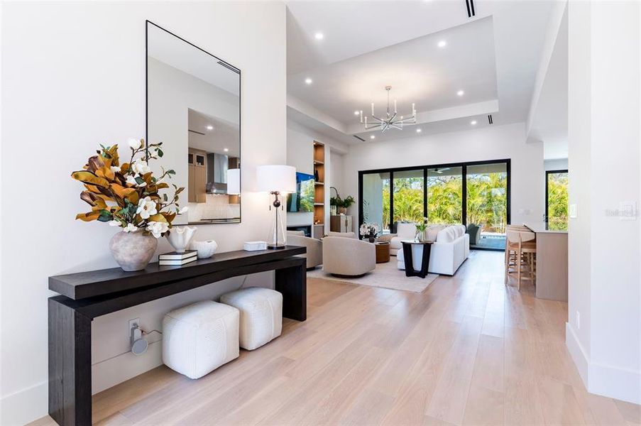 Furnished interior view inside a new home in , Sarasota (Image 35).
