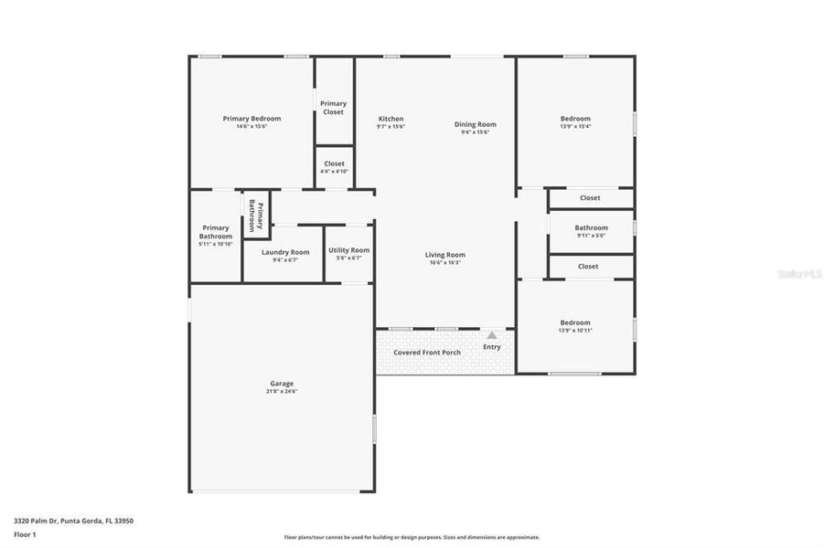 2D floor plan layout of this home in , Punta Gorda, FL (Image 5).