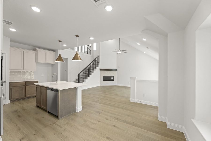 Furnished interior view inside a new home in The Reserve at Spiritas Ranch, Little Elm (Image 6).