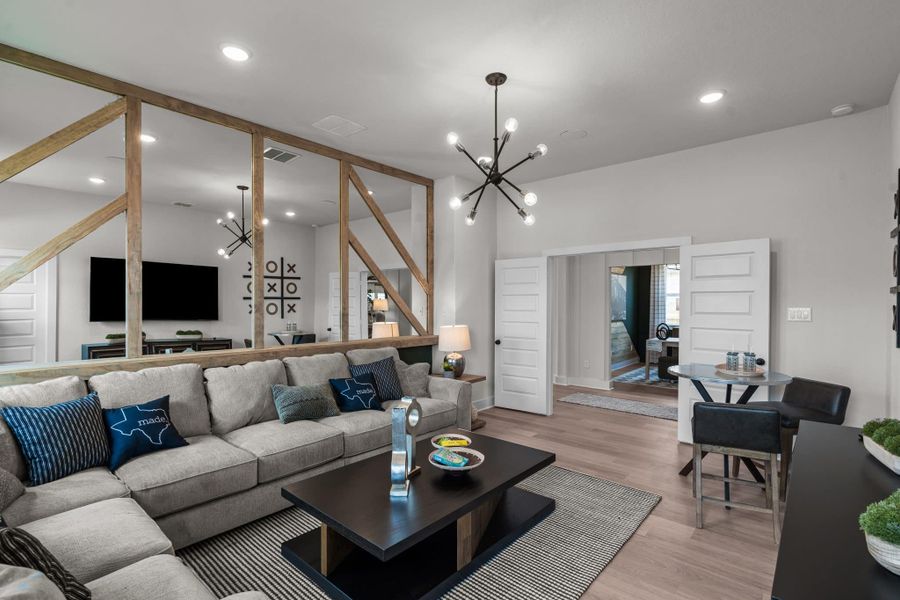 Representative furnished interior of a home built from the Morgan 50′ by Chesmar Homes in Esperanza – New Phase Now Selling, Boerne (Image 10).