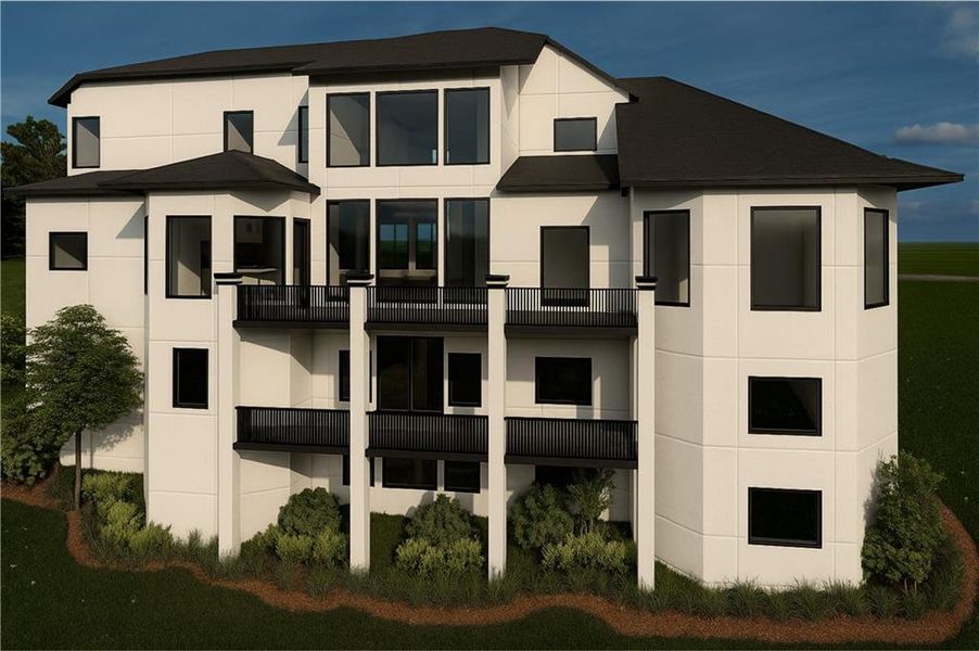 Front exterior of a new home in , Powder Springs, GA, highlighting curb appeal (Image 13).