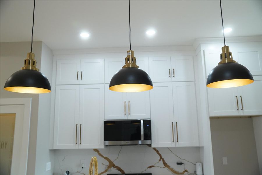 Close-up of interior finishes inside a home in , Houston (Image 37).