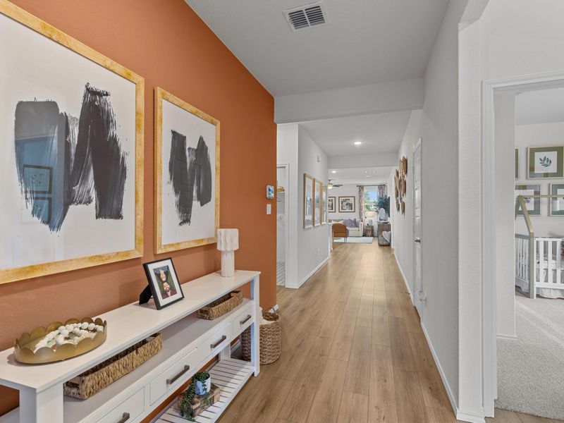 Representative furnished interior of a home built from the The Daphne I by Davidson Homes LLC in Royal Crest, San Antonio (Image 5). Representative furnished interior of a home built from the The Daphne I by Davidson Homes LLC in Royal Crest, San Antonio (Image 5).