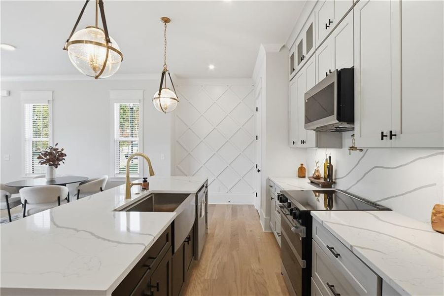 Furnished interior view inside a new home in , Braselton (Image 10). Furnished interior view inside a new home in , Braselton (Image 10).