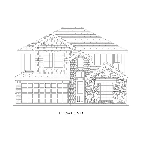 Representative rendering of the exterior for the Roosevelt Select F by First Texas Homes (Image 3).