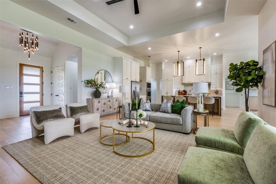 Furnished interior view inside a new home in , Northlake (Image 9). Furnished interior view inside a new home in , Northlake (Image 9).