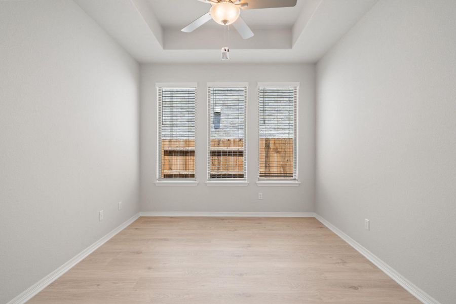 Study with tray ceiling