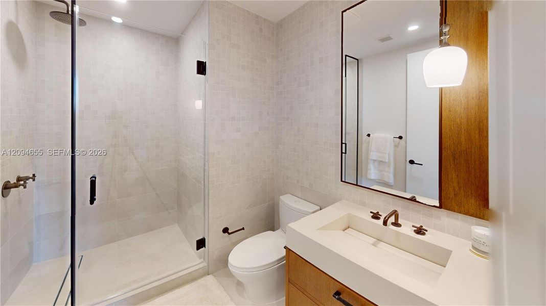 Furnished interior view inside a new home in , Miami (Image 20).