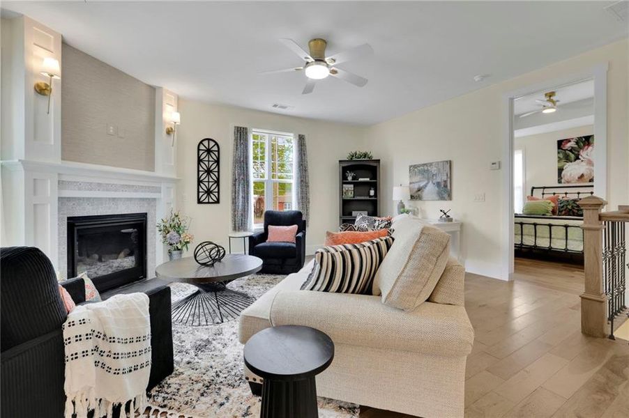 Furnished interior view inside a new home in , Austell (Image 12).