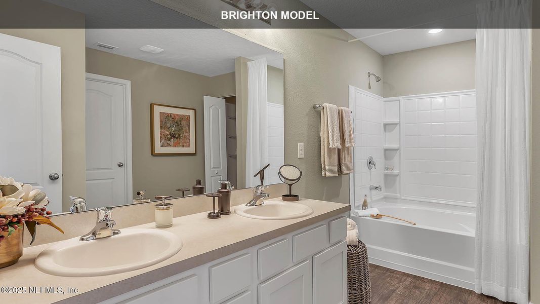 Furnished interior view inside a new home in The Arbors, Jacksonville (Image 7). Furnished interior view inside a new home in The Arbors, Jacksonville (Image 7).