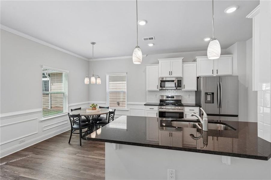 Furnished interior view inside a new home in Windmill Park, Carrollton (Image 9). Furnished interior view inside a new home in Windmill Park, Carrollton (Image 9).
