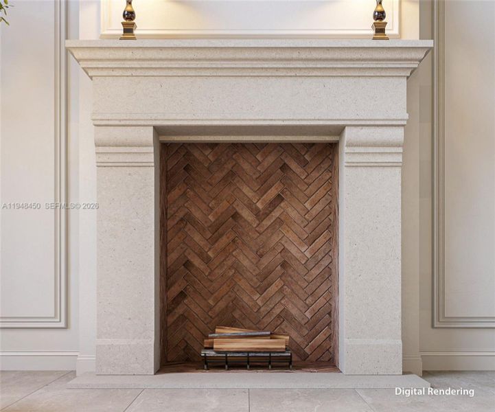 Fire Place Rendering Fire Place Rendering