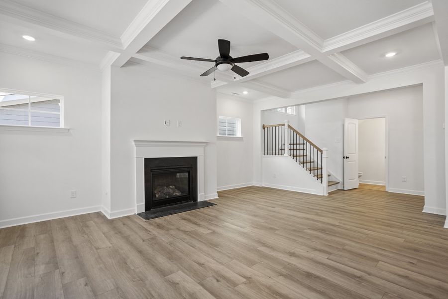 Spacious, unfurnished interior of a new home in Georgias Landing, Raleigh (Image 19). Spacious, unfurnished interior of a new home in Georgias Landing, Raleigh (Image 19).