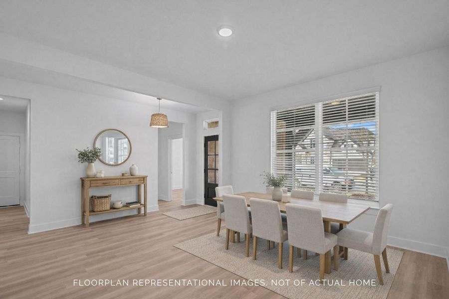 Furnished interior view inside a new home in Sorella, Tomball (Image 8).