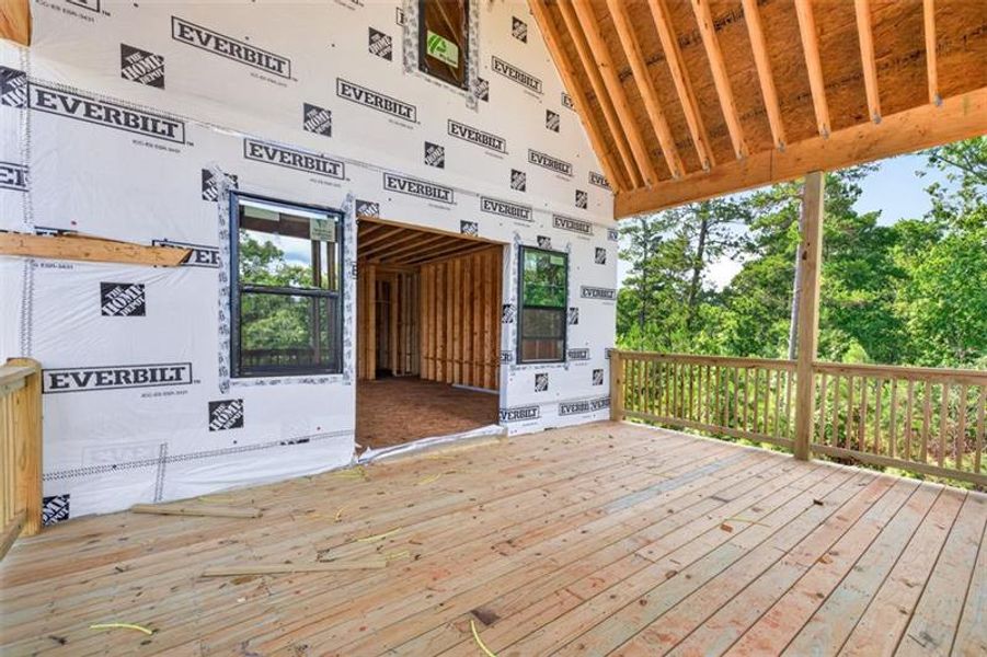 In-progress construction of a new home in , Monticello, GA (Image 35).