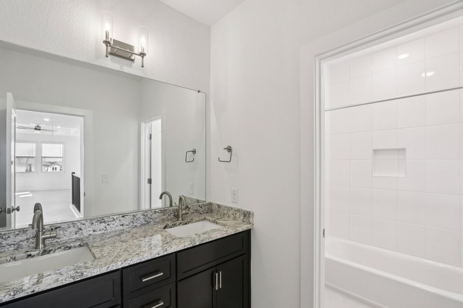 Furnished interior view inside a new home in Sauls Ranch, Round Rock (Image 17). Furnished interior view inside a new home in Sauls Ranch, Round Rock (Image 17).