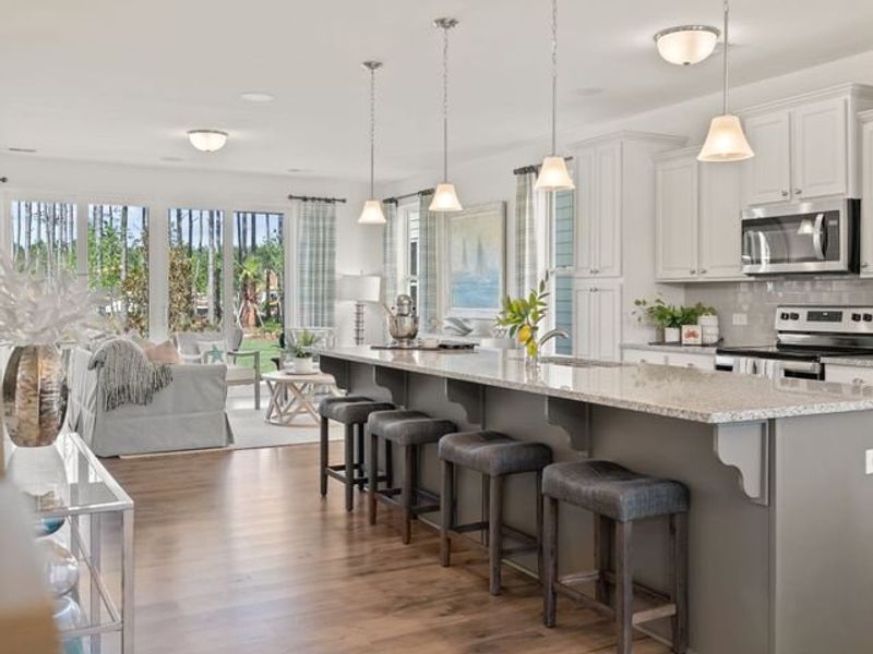 Representative furnished interior of a home built from the Devin P by True Homes in Homecoming, Ravenel (Image 6). Representative furnished interior of a home built from the Devin P by True Homes in Homecoming, Ravenel (Image 6).