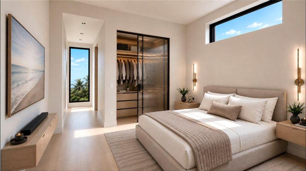 Furnished interior view inside a new home in , Sarasota (Image 10).