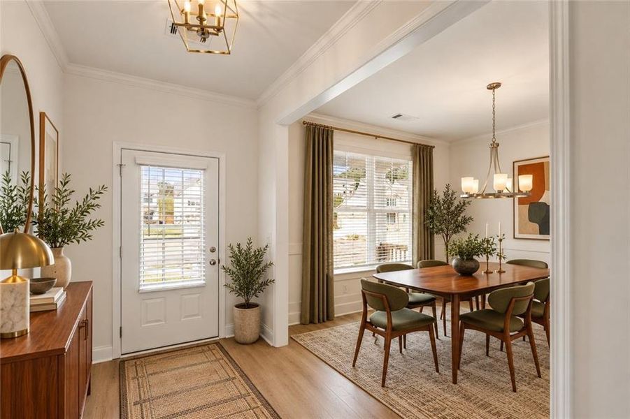 Furnished interior view inside a new home in Clark Farms, Flowery Branch (Image 8).