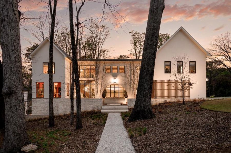 Front exterior of a new home in , Sandy Springs, GA, highlighting curb appeal (Image 23).