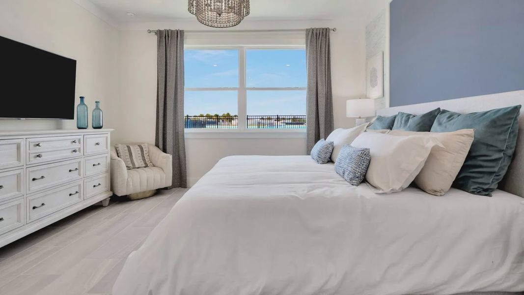 Furnished interior view inside a new home in Lagoon Residences at Epperson, Wesley Chapel (Image 15).