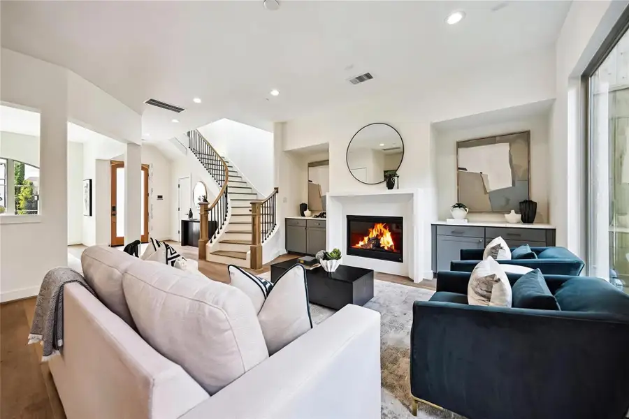 Furnished interior view inside a new home in , Houston (Image 10).