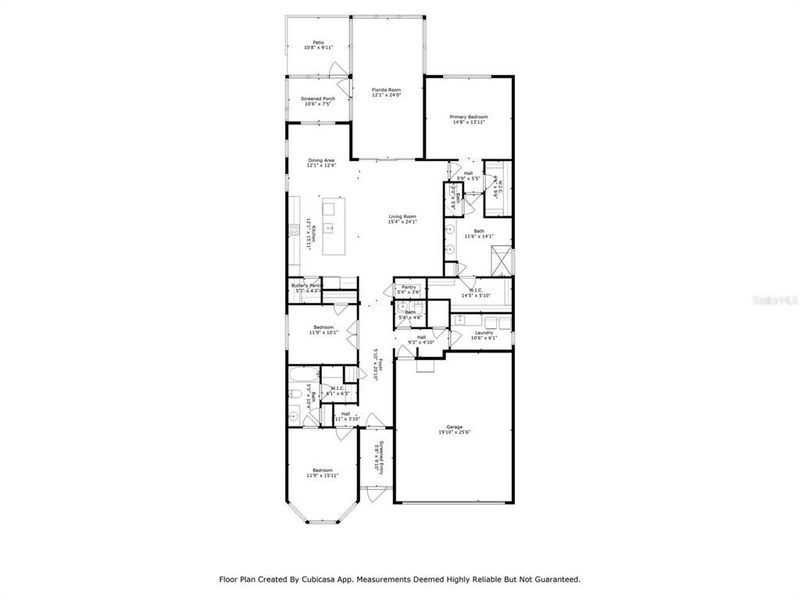 Floor plan with addition