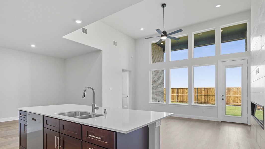 Furnished interior view inside a new home in Peachtree Meadows, Rockwall (Image 9).