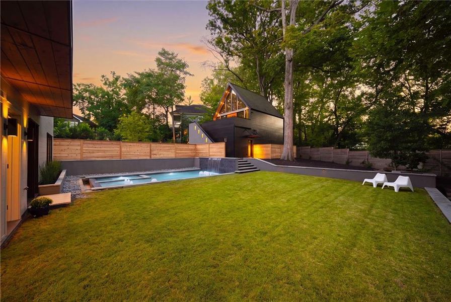Exterior details and patio area of a home in , Atlanta (Image 47).