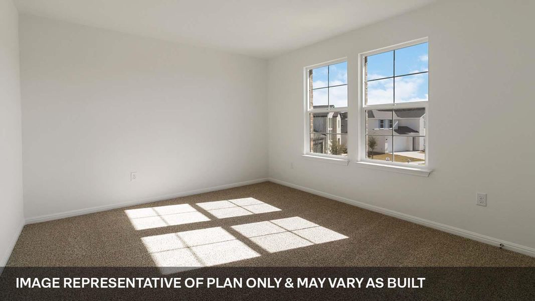 Spacious, unfurnished interior of a new home in Bar W Ranch, Leander (Image 18).