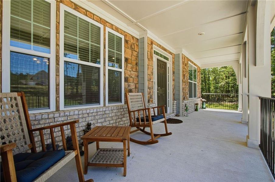 Exterior details and patio area of a home in , Newnan (Image 4).