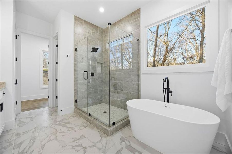 Furnished interior view inside a new home in , Dahlonega (Image 32).