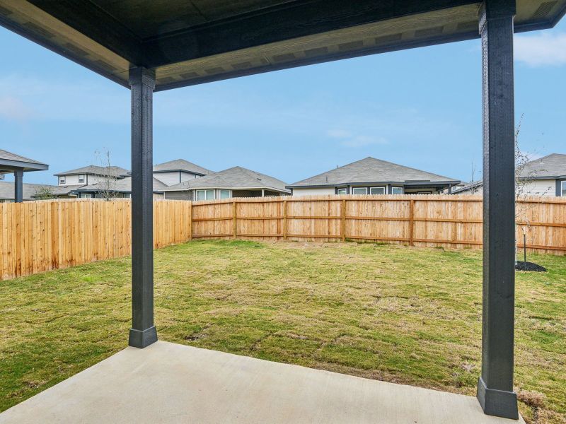 Back exterior of the San Jacinto floorplan at a Meritage Homes community.