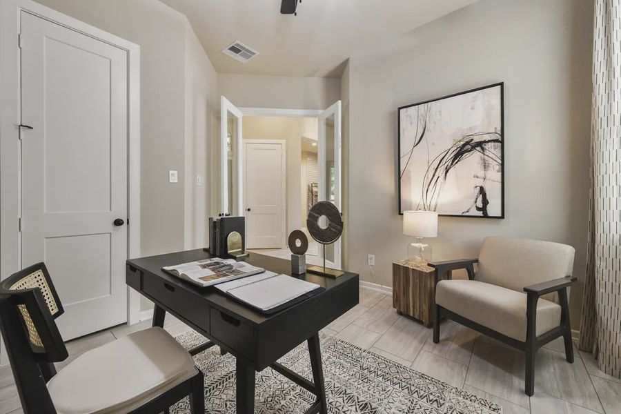 Furnished interior view inside a new home in The Woodlands Hills, Willis (Image 5).