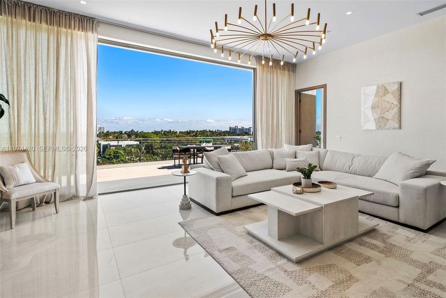 Furnished interior view inside a new home in , Delray Beach (Image 10). Furnished interior view inside a new home in , Delray Beach (Image 10).