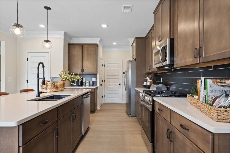 Furnished interior view inside a new home in Allen Manor, Hoschton (Image 26).