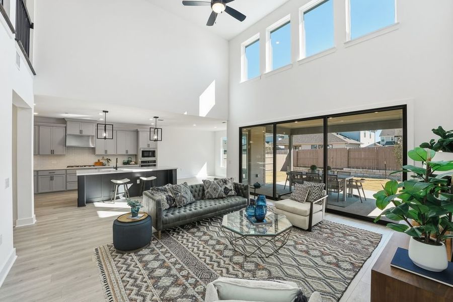 Furnished interior view inside a new home in Easton Park, Austin (Image 9). Furnished interior view inside a new home in Easton Park, Austin (Image 9).