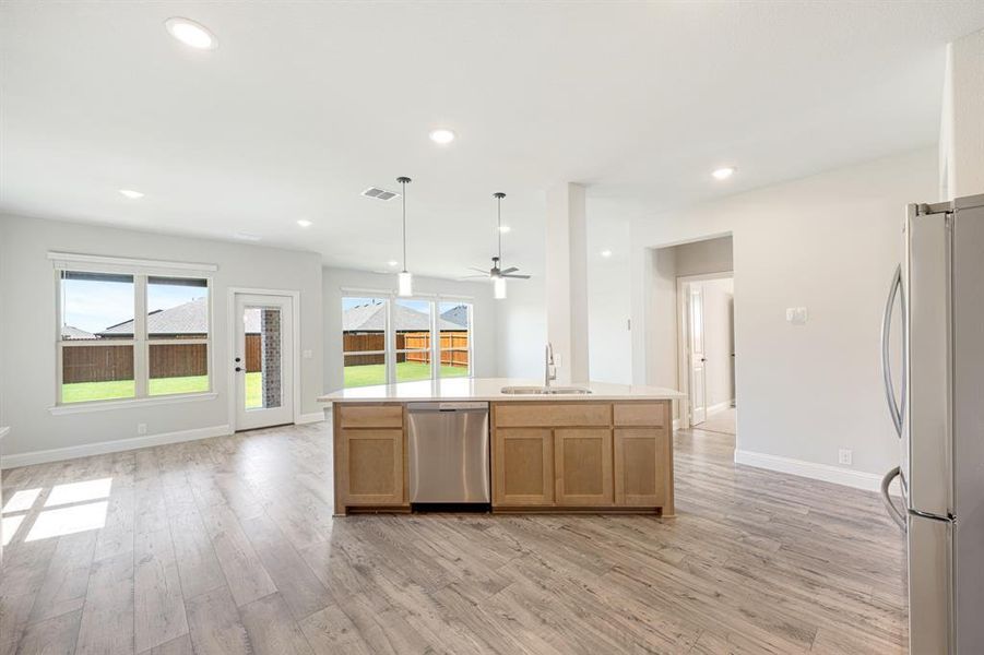 Furnished interior view inside a new home in Hulen Trails, Fort Worth (Image 7).