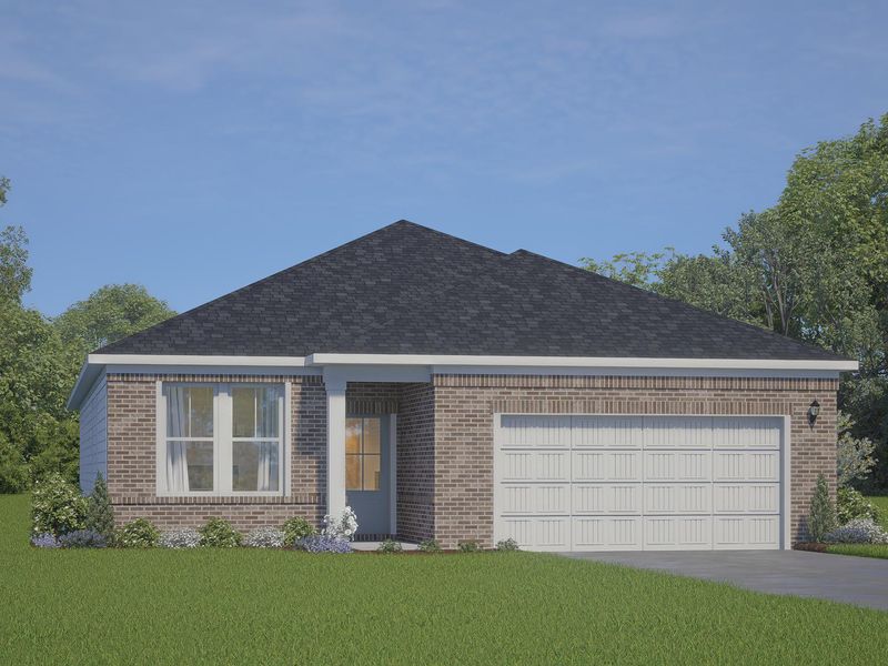 Representative exterior photo of a completed home built from the The Glenwood E by Davidson Homes LLC in Comanche Ridge, San Antonio, TX (Image 6).