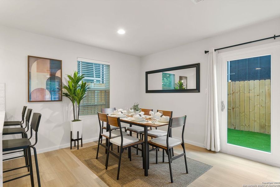 Furnished interior view inside a new home in , San Antonio (Image 16). Furnished interior view inside a new home in , San Antonio (Image 16).