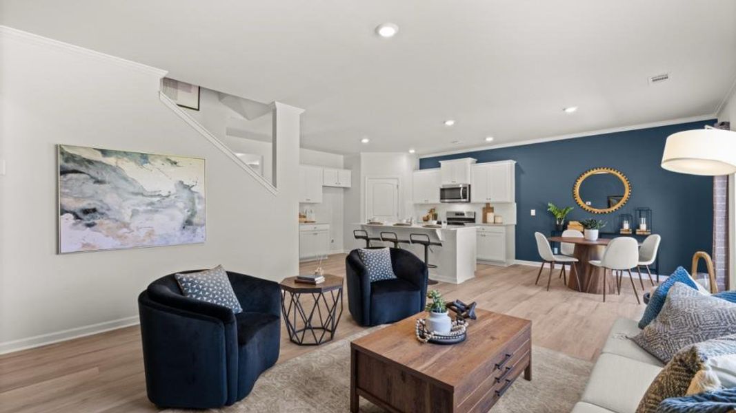 Furnished interior view inside a new home in Lost Creek, Dallas (Image 10).