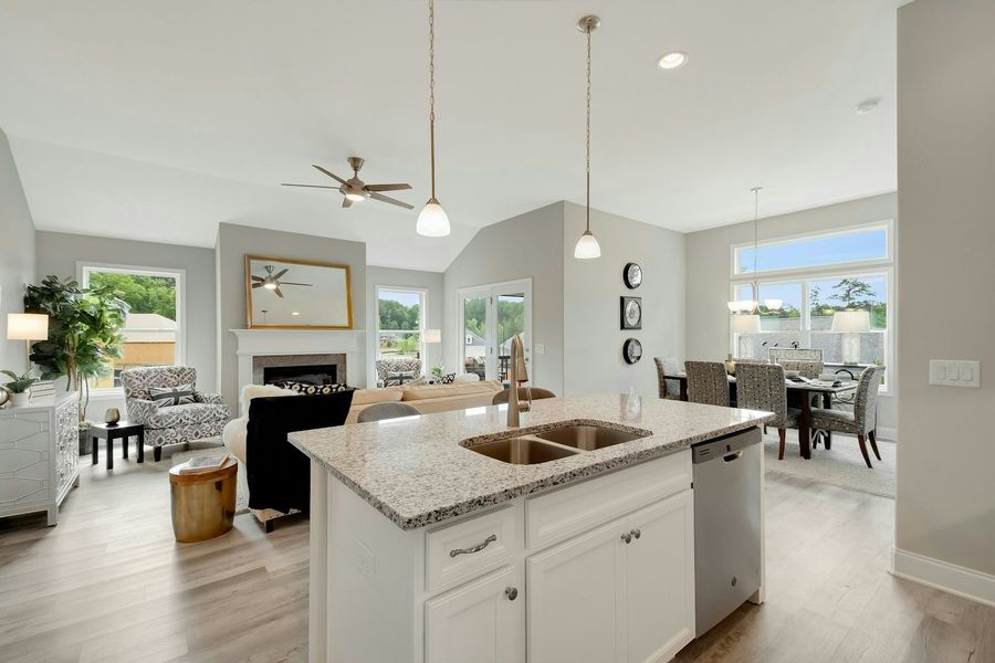 Representative furnished interior of a home built from the The Everleigh by Windsong Properties in Madeira, Acworth (Image 17).
