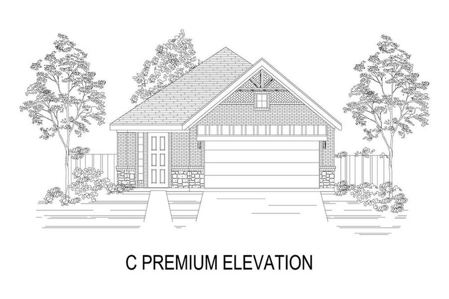 Representative rendering of the exterior for the Denton F by First Texas Homes (Image 9). Representative rendering of the exterior for the Denton F by First Texas Homes (Image 9).